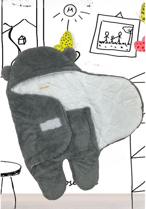 Sacco porrt'anfant orsacchiotto BUSSI BABA | SACCOORSETTOGRIGIO SCURO